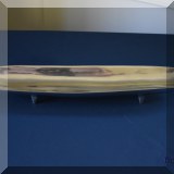S15. Aluminum footed tray. 11” x 4” - $16